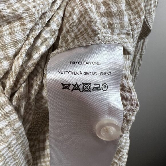 Maeve Anthropologie Maxi Tunic Top Dress Size XS Tan Button Down Neutral Casual - Picture 12 of 13